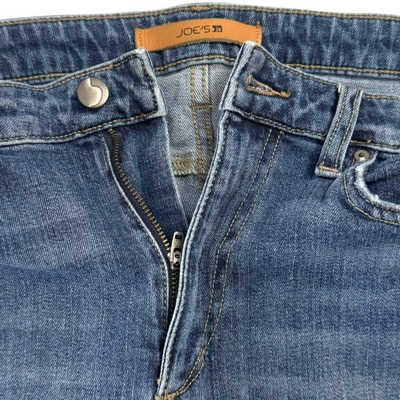Joe's Jeans The Charlie High Rise Skinny Ankle Blue Jeans Raw Hem 29 - Picture 5 of 16